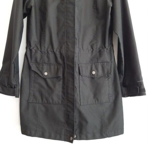 COLUMBIA Omni-Shield Jacket Coat w/ Hood Windbreaker Black Sz M - Picture 4 of 10